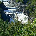 Kaskady górnego biegu rzeki. #Norwegia