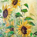 słoneczniki olej 70-90 #słoneczniki #kwiaty #malarstwo