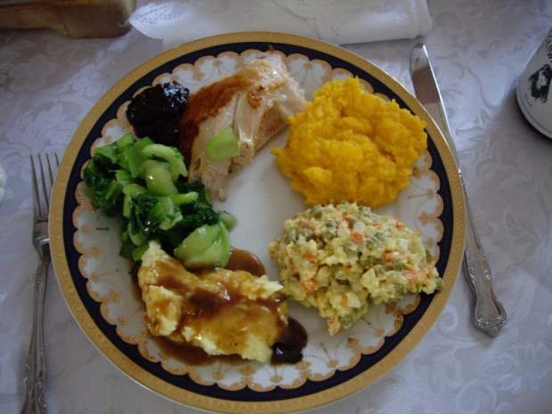 obiad z okazji Swiata Dzienkczynienia - 2008 Canada