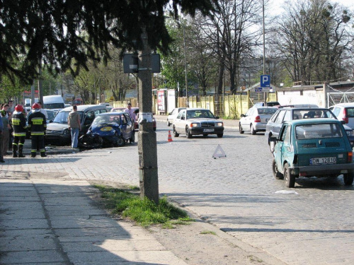 wypadek na ul. Robotniczej we Wrocławiu 17.04.07 - ok 16:00