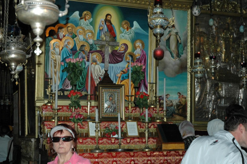 Jerozolima-Góra Oliwna -wnętrze Kościóła Grobu Matki Bożej