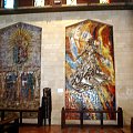 Nazaret-Bazylika Zwiastowania-na ścianach bazyliki mozaika Madonn z różnych stron świata #ZIEMIAŚWIĘTA