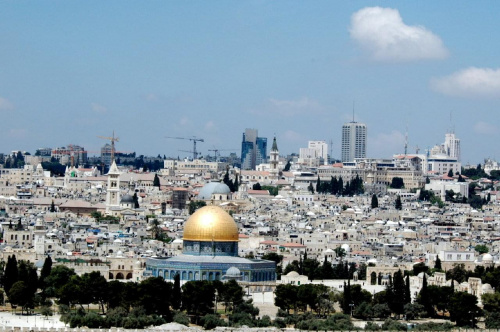Jerozolima-Widok na Wzgórze Świątynne- #ZIEMIAŚWIĘTA