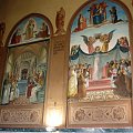 Izrael-Ein Karen-Bazylika Nawiedzenia-kościół górny-malowidła na ścianie #ZIEMIAŚWIĘTA
