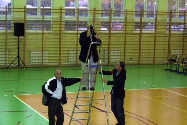 Pan Jacek S. fotografuje nas z drabiny, a my Jego też. #Zjazdy