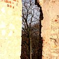 widoczek z "okna" w ruinach zamku w Janowcu...