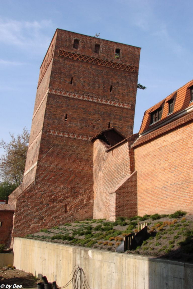 Krzywa Wieża w Toruniu.Charakterystyczny akcent toruńskiej Starówki - średniowieczna baszta miejska, swą nazwę zawdzięczająca znacznemu odchyleniu od pionu, które wynosi 1,40 m.