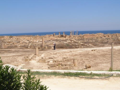 Starorzymskie miasto z I i II w. n.e. - wpisane na liste UNESCO na 5 miejscu w Libii