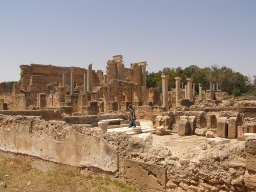 Leptis Magna - Łaźnia Hadriana z początku 2 w n.e.