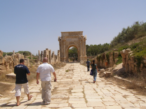 Leptis Magna - Łuk Severiusa Septimusa z 203 roku n.e.