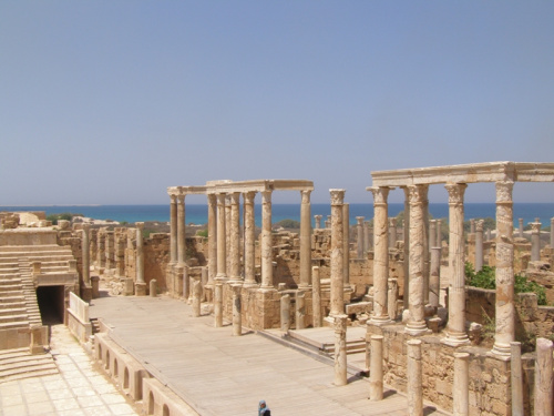 Leptis Magna - Teatr z 1 lub 2 roku n.e.