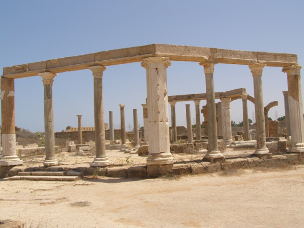 Leptis Magna - Market wybydowany 9 i 8 lat p.n.e. przebudowany 2 stulecia później