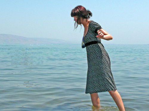 Jezioro Galilejskie , Genezaret lubTyberiadzkie . Nieudana próba chodzenia po wodzie.