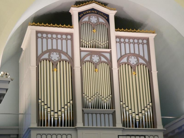 Hamenlinna organy w kościele.
Hemenlinna organ in the church. #Finlandia #Hamenlinna #organy
