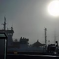 poranna mgła w porcie #woda #słońce #port