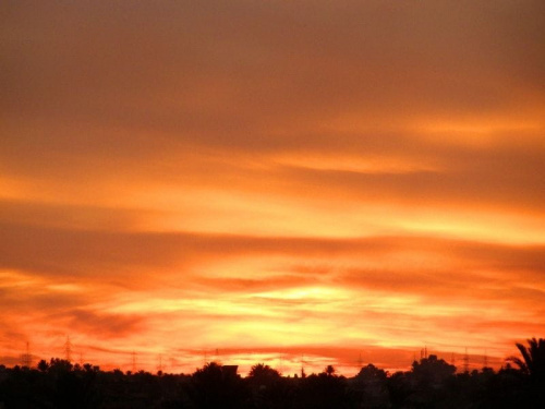 Zachód słońca 08.12.2008