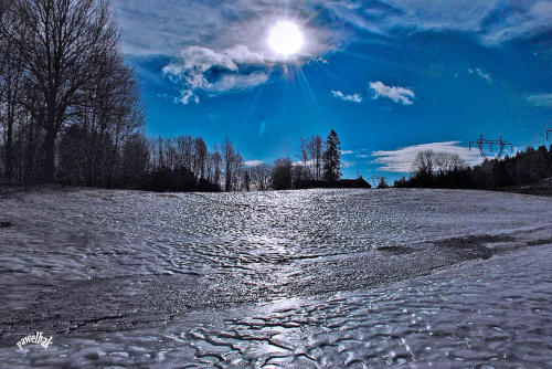 ślisko(!) #zima #jeziora #śnieg #krajobraz