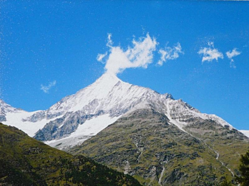 12.07.1998 Weishorn
( 4505m ). #Alpy #Weishorn