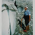 9.08. 2000 Lodowiec Hohlicht, w drodze na Schalihorn. Któredy najlepiej pójść w góre? Hohlicht glacier, our way to Schalihorn. Which way is best to go up? #Hohlicht #lpdowiec #szczeliny #Schalihorn
