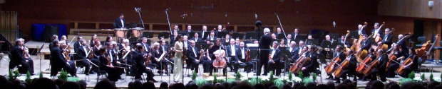 Jerzy Semkow i soliści w Koncercie podwójnym Brahmsa