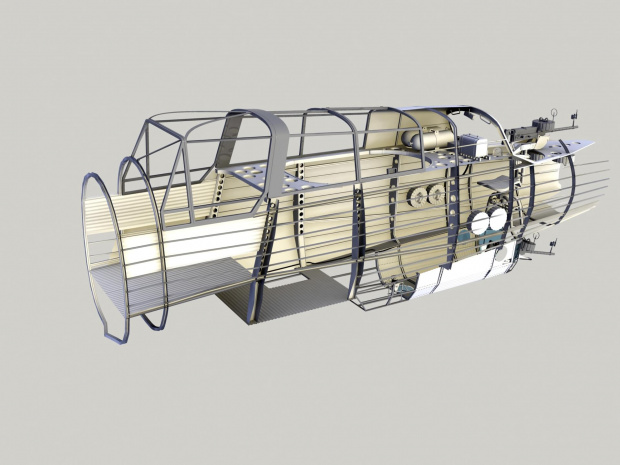 Wyposażenie kabiny - szkielet kadłuba