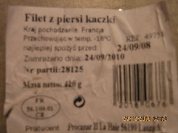 Kaczka z przyszłości (przeterminowana :( )