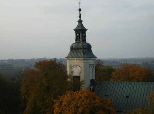 Kościół w Czersku fotografia z wieży zamku