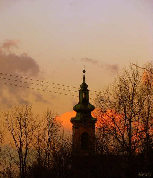 Czechowice-Dziedzice parafia św.Katarzyny #chmury #kościół #niebo #widok #wieża