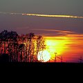 zdjęcie zrobione z bardzo dużej odległości i bez statywu #dźwigi #śląsk #ZachódSłońca #żórawie