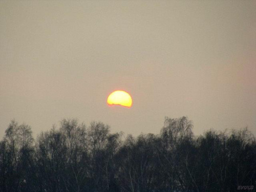 styczniowyzachód słońca #niebo #ZachódSłońca #zima