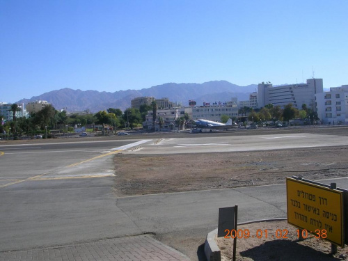 Eljat-lotnisko w środku miasta