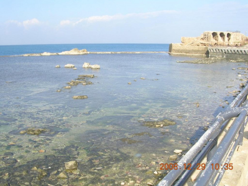 Cezarea-widok na stary fort