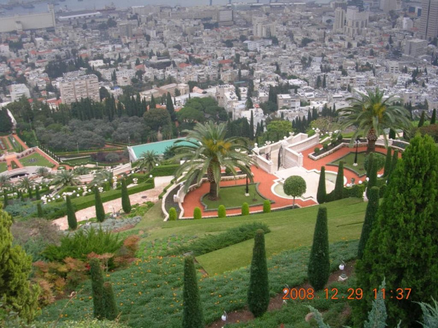 Hajfa-ogrody sekty religijnej Bahistów