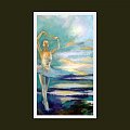 taniec w chmurach...... z cyklu BALET akryl 50-90 #malarstwo #balet #baletnica