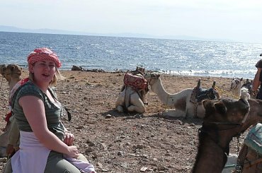 #pustynia #egzotyka #wielbłądy #morze