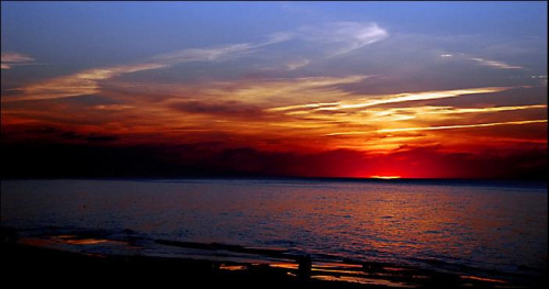 Karwia - wakacje '08 #morze #woda #zachód #słońce #krajobraz