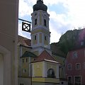 Kallmünz - małe urokliwe miasteczko, widok na kościół