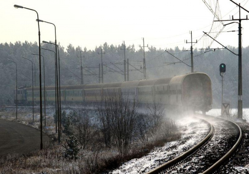 Piła 21.02.2009 - zima na kolei #kolej #Piła #PKP #zima