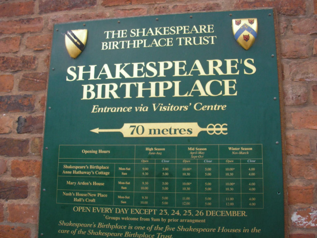 Stratford upon Avon, rodzinne miasto Shakespeare'a #STRATFORD