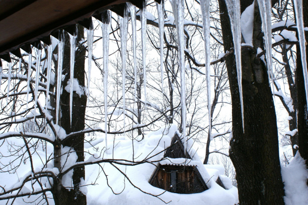 sople zimą #icicle #icicles #sople #sopel #lód #xnifar #rafinski
