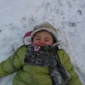 Amelka menciona ...
pierwszy raz widziała śnieg
