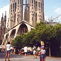 Hiszpania rok 1995 -cspacer po Barcelonie - katedra Sagrada Familia - wspomnienia