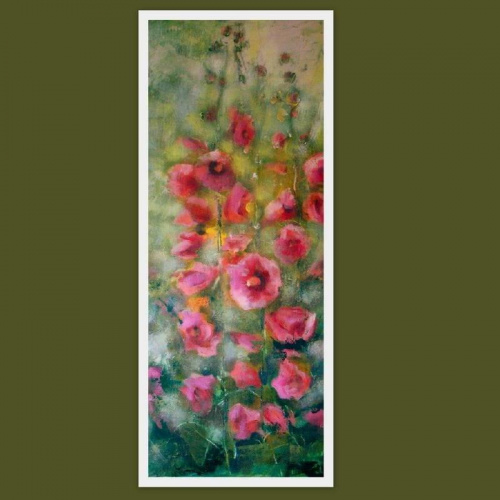 z serii KWIATY - malwy obraz 40-70 .....juz tak z tesknicy za latem :))) #malarstwo #kwiaty #malwy