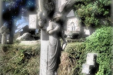 St Mawnan cemetary #cmentarz #figurka