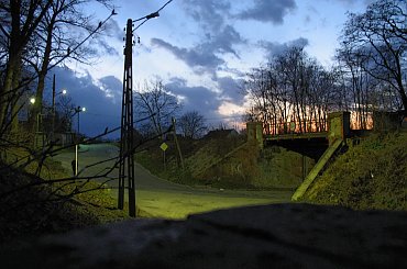 #niebo #zmierzch #droga #tunel