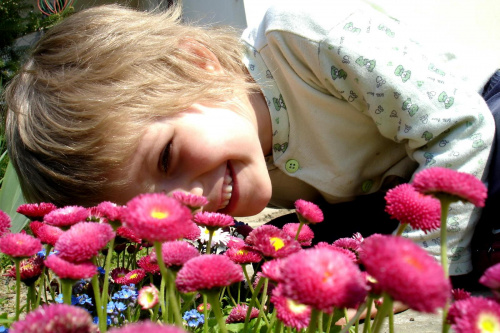#kwiaty #ogródek #dzieci