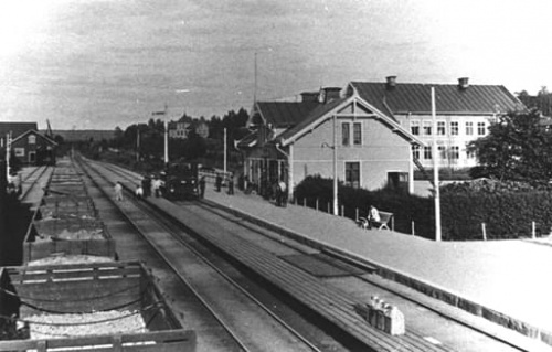 Järnvägsstationen Kopparberg.
Foto c:a ar 1910