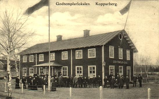 Godtemplarlokalen, "Logen" var belägen i övre änden av Logebacken i Klastorp.