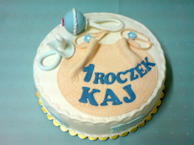 Tort dla rocznego Kaj #Tort #urodziny #Grzechotka