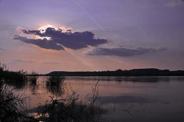 Wisła w Kazimierzu Dolnym - cd. #rzeka #zachód #słońce #woda #krajobraz